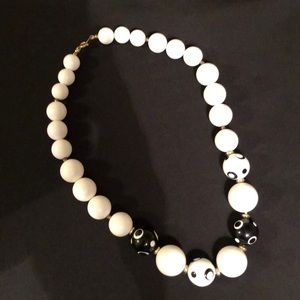 Black and white necklace
